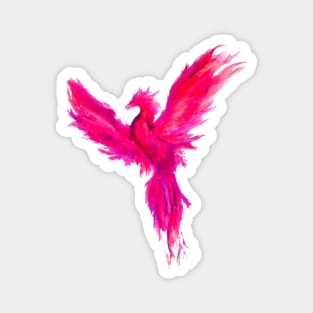 pink phoenix Magnet