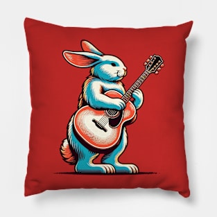 Guitarist rabbit Pillow