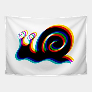 Glitched Snail Tapestry