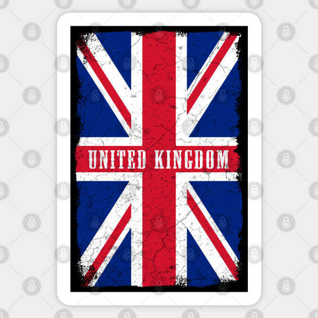 United Kingdom Flag - United Kingdom - Sticker | TeePublic
