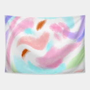 Colorful watercolor abstract texture art design Tapestry