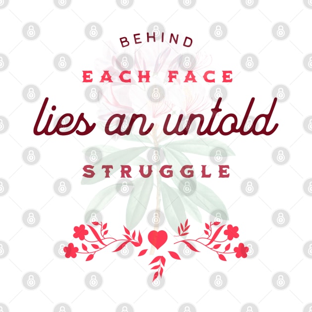 Behind each face lies an untold struggle by Mugs and threads by Paul