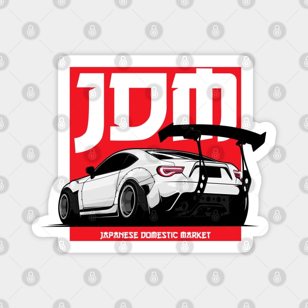 Rocket Bunny JDM Tuning & Drift Car GT 86 Fan Magnet by Automotive Apparel & Accessoires