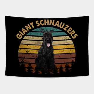 Giant Schnauzer Sophistication Tee Triumph for Canine Admirers Tapestry