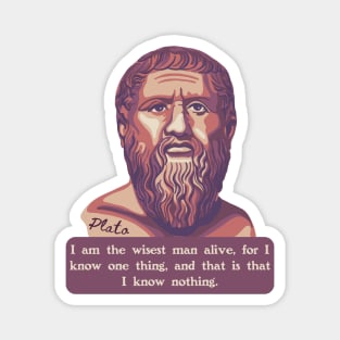 Plato Portrait and Quote Magnet