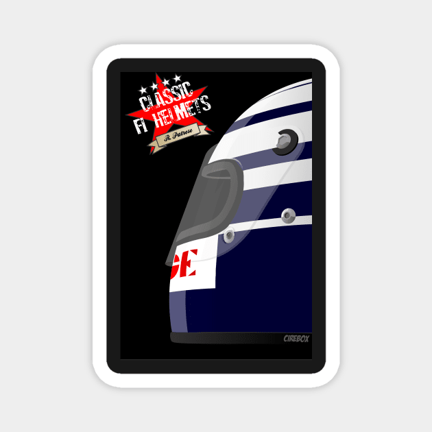 RICCARDO PATRESE CLASSIC HELMET Magnet by Cirebox