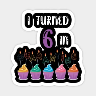 I Turned 6 In Quarantine funny birthday idea T-shirt Magnet