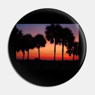 Palm Trees at Sunrise Pin