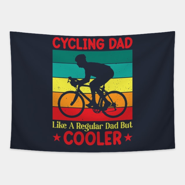 Cycling Dad Like A Regular Dad But Cooler Tapestry by AdultSh*t