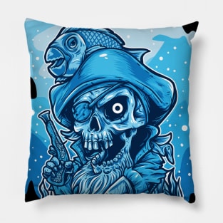 pirate captain skull sea of thieves Pillow