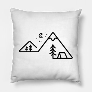 Simple Camp Under the Stars Pillow