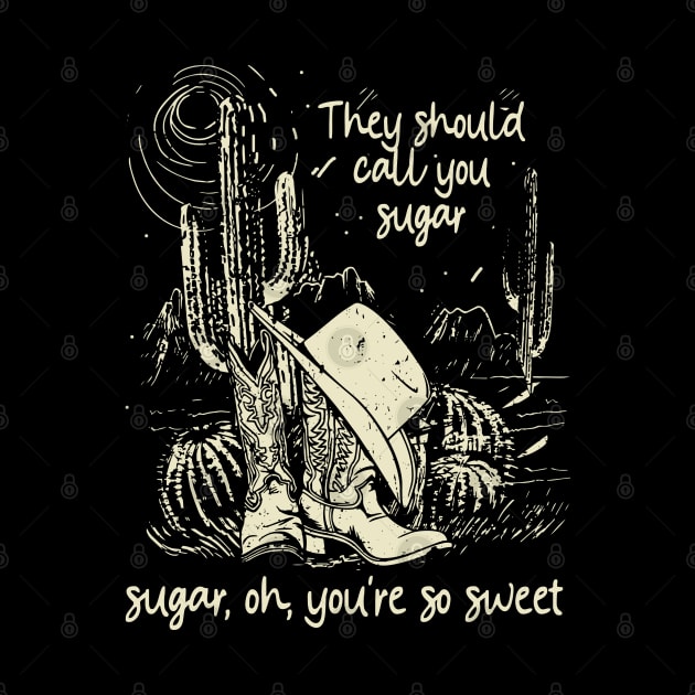 They Should Call You Sugar, Sugar, Oh, You're So Sweet Mountains Cactus Boots Hat by Beetle Golf