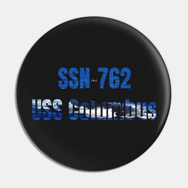 USS Columbus (SSN-762), Navy Sailor Veteran Gift Pin by woormle