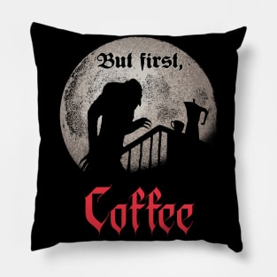 But first, coffee. Pillow