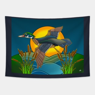 Sunset Landing Tapestry