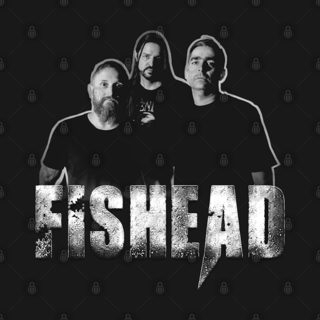 FISHEAD OFFICIAL - (FRONT ONLY) Band Members Layout T-Shirt by Fishead Official Merch