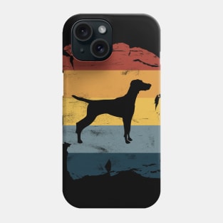 Hungarian Vizsla Distressed Vintage Retro Silhouette Phone Case