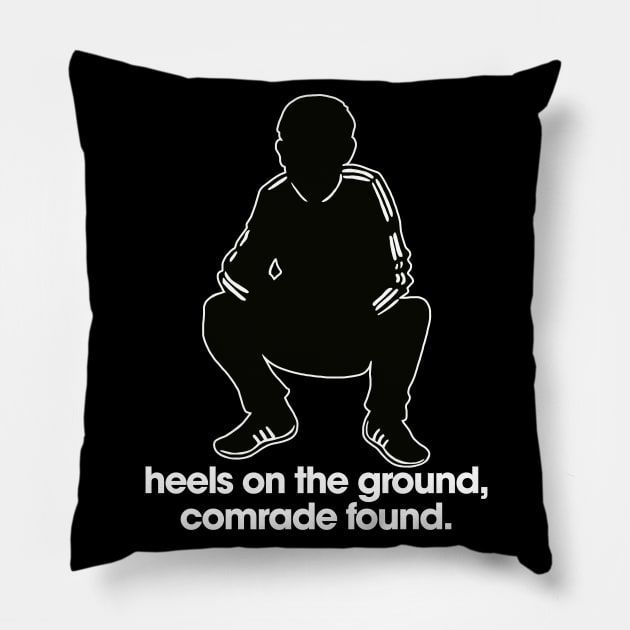 Slav Squat // Gopnik Heels on the Ground Subculture Pillow by darklordpug