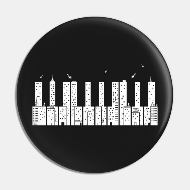Piano Skyline Pin by boostr29