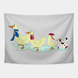 Geese family Tapestry