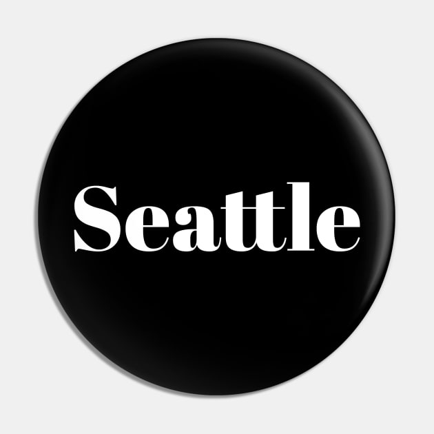 Seattle Pin by bestStickers