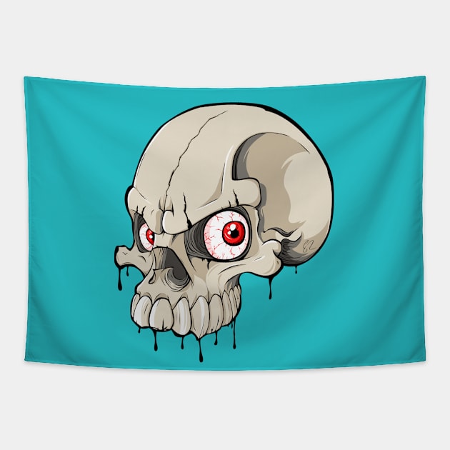 Skull art Tapestry by TheCuteStuffedCabbage