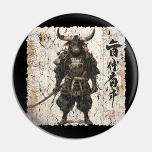 Ox Samurai Pin