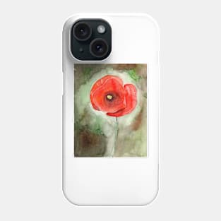 Poppy Fine Art Painting Phone Case