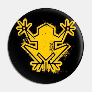 frog yellow crack Pin