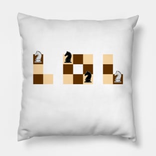 Chess knights LOL Pillow