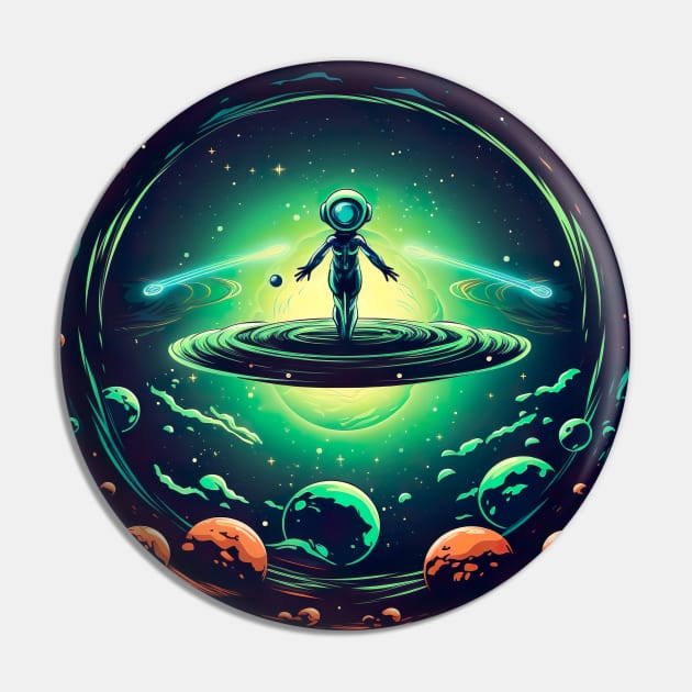 Extraterrestrial Lifeform Encounter - Sci-Fi Alien Design Pin by PlutoOrigins