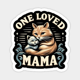 One loved mama - cats Magnet