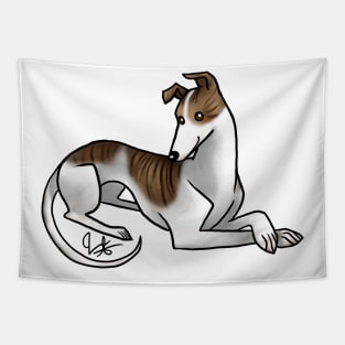 Dog - Greyhound - White and Brindle Tapestry