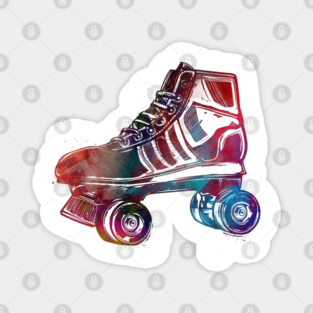 roller skates sport art #roller #skates Magnet by JBJart