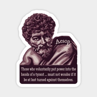 Aesop Portrait and Quote Magnet