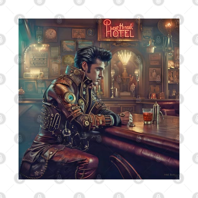 Elvis Heartbreak Hotel Steampunk by IconsPopArt