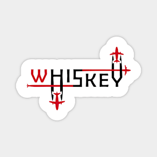 WHISKEY Aviation Phonetic Alphabet Pilot Airplane Magnet