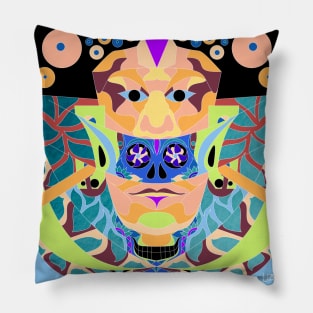 the woman of jade the red queen in palenque art Pillow