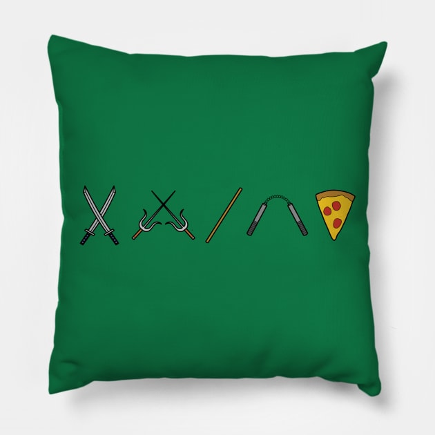 TMNT Pillow by sambeawesome