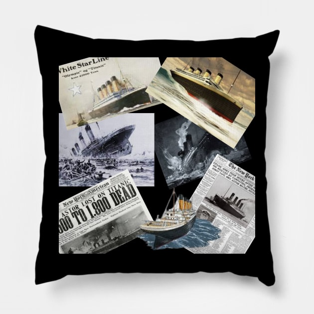 hms titanic Pillow by unique designs uk