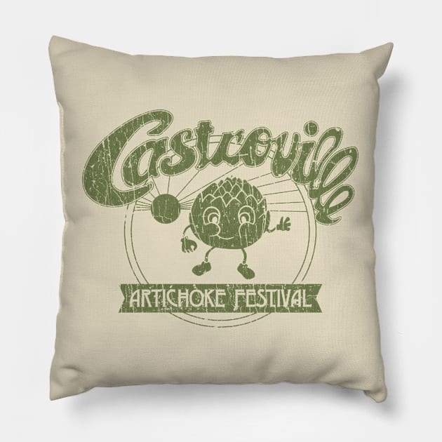 Castroville Artichoke Festival 1959 Pillow by JCD666