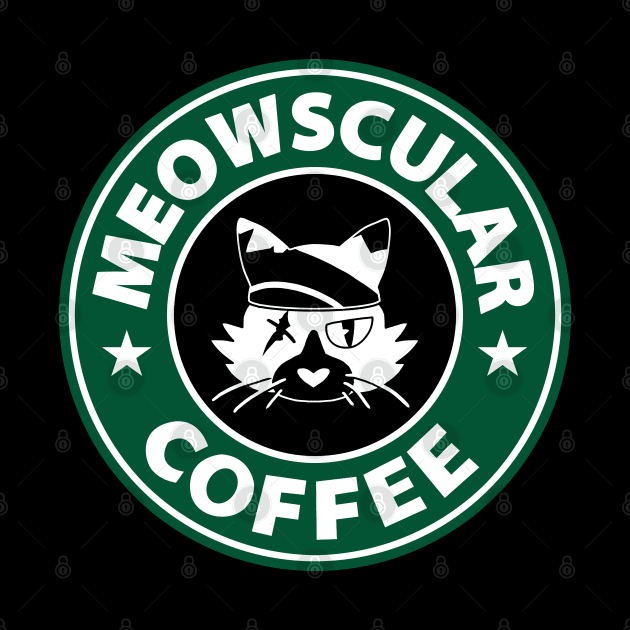 Meowscular Coffee by CCDesign