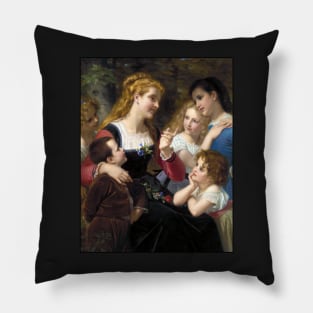 Children's Stories by Hugues Merle Pillow