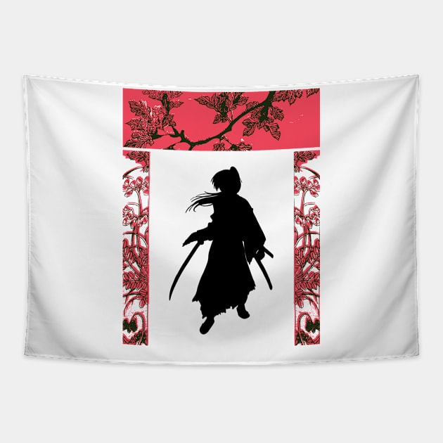 Samurai X Rurouni Kenshin Japanese Style Tapestry by ahmadzakiramadhan