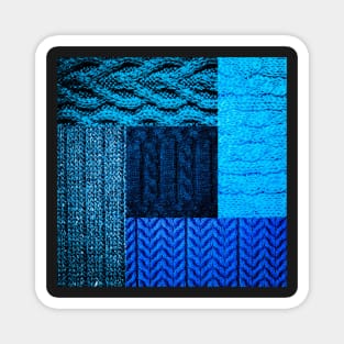 Patchwork knitting pattern wool Magnet