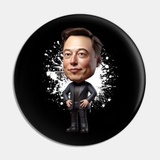 Elon Musk like funny figure Pin