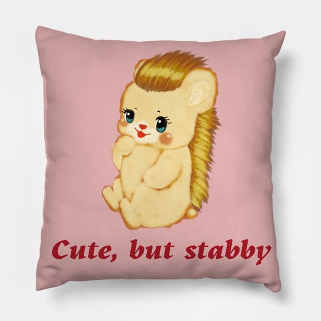 Cute, But Stabby Pillow by ThatDistantShore
