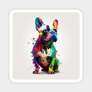 French Bulldog Color Explosion Magnet