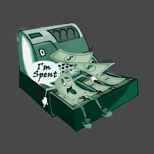 I'm Spent - Pun - T-Shirt | TeePublic