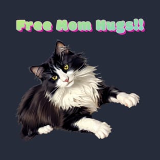 Pepe says... Free Mom Hugs!! Navy T-Shirt